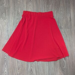 Vintage Red Stretch J.M Fleurette Elegant Red Women's Skirt
